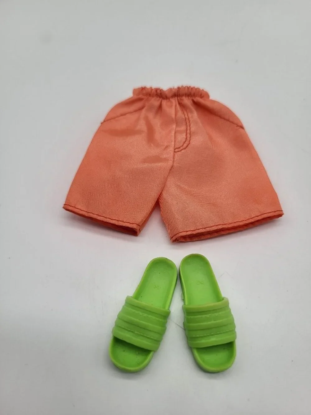 Barbie & Ken Summer Beach Outfit Lot Flip Flops Slides Trunks Sarong Sunglasses